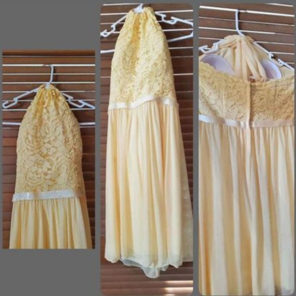 Yellow brides maid dress